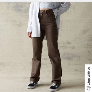 Pacsun Brown Boyfriend 90’s jeans,like new worn once just barely reach for them!